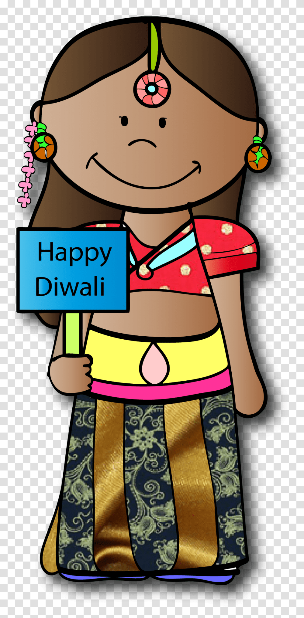 Diwali Clipart Cartoon, Female, Girl, Face Transparent Png