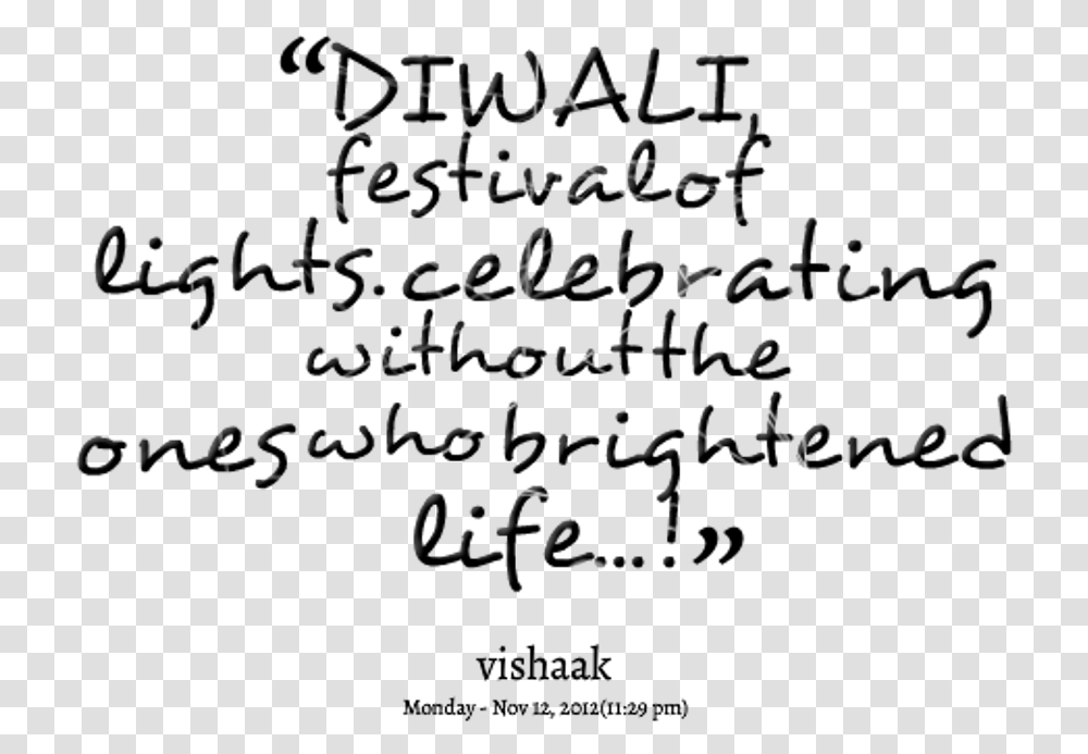 Diwali Festivals Of Lights Calligraphy, Handwriting, Alphabet Transparent Png