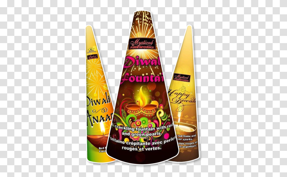 Diwali Fountains Cosmetics, Label, Bottle, Beer Transparent Png