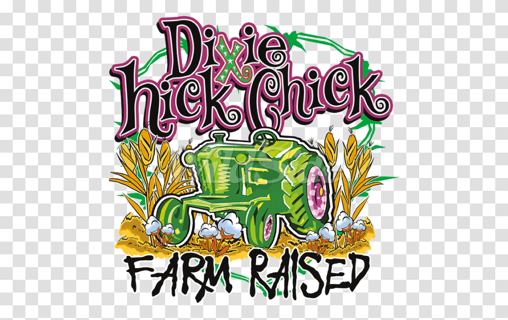 Dixie Chick Farm Raised Illustration, Label, Poster, Advertisement Transparent Png