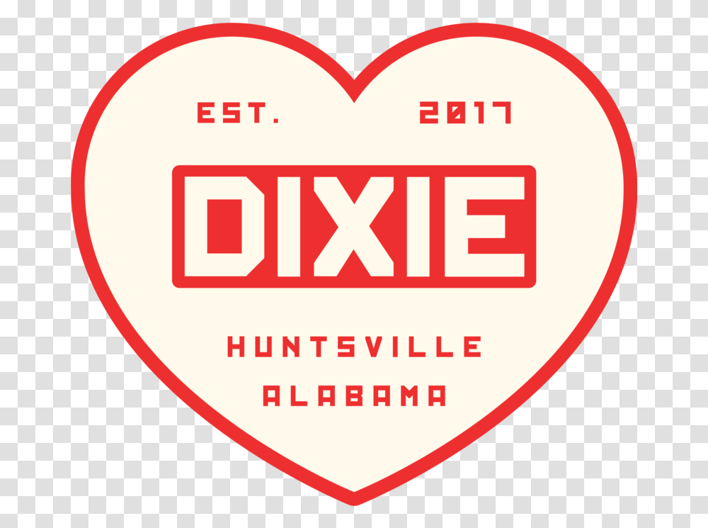 Dixie Heart Sticker Heart Of Dixie Heart, Label, Text, First Aid, Symbol Transparent Png