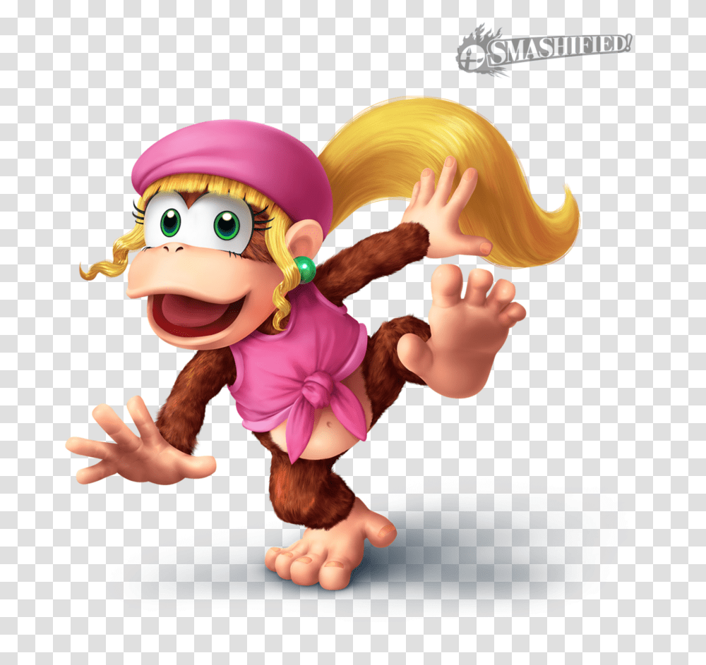 Dixie Kong Smash Bros, Person, Finger, Hand, Toy Transparent Png