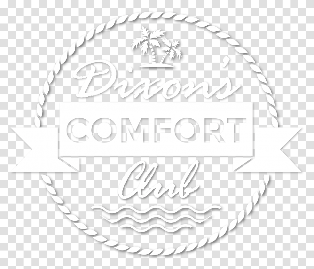 Dixon S Comfort Club Badge In White With Drop Shadow Beach Vector Background Summer, Logo, Flyer, Advertisement Transparent Png