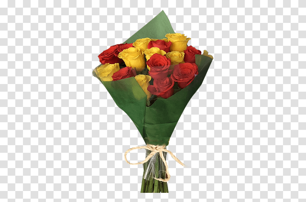 Diy 24 Orange Amp Yellow Roses Bouquet Magnaflor Garden Roses, Plant, Flower Bouquet, Flower Arrangement, Blossom Transparent Png