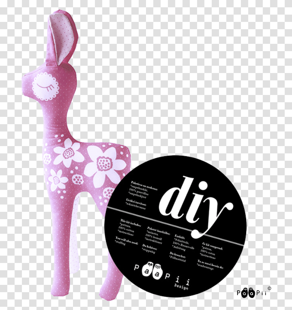 Diy Bambi Pink Paapii Design Llama, Figurine, Label, Text, Purple Transparent Png