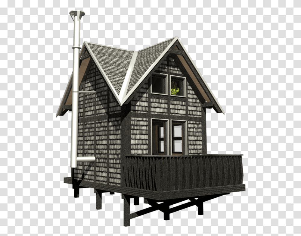 Diy Cabin With Loft Plans, Housing, Building, Cottage, House Transparent Png