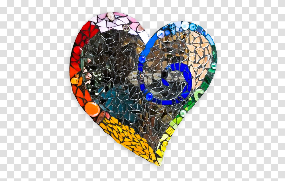 Diy Heart Kit Mosaic Stained Glass Glassyalley Decorative, Accessories, Jewelry, Gemstone, Graphics Transparent Png