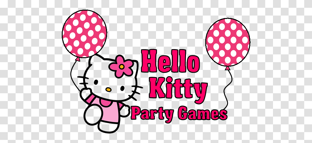 Diy Hello Kitty Party Games Birthday, Texture, Label, Polka Dot, Sticker Transparent Png