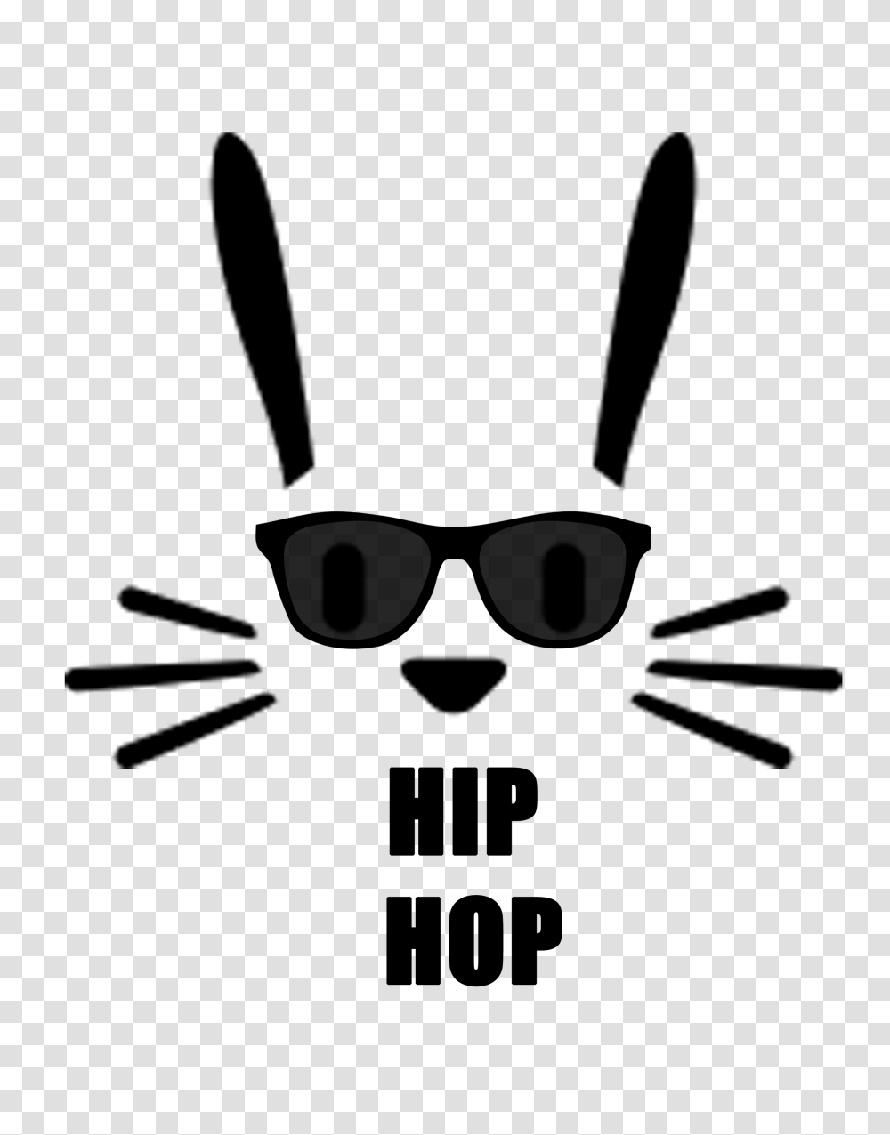 Diy Hip Hop Bunny Shirt, Sunglasses, Accessories, Label Transparent Png