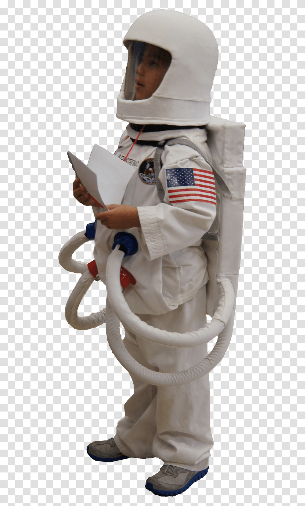 Diy Homemade Astronaut Suit, Person, Human, Helmet Transparent Png
