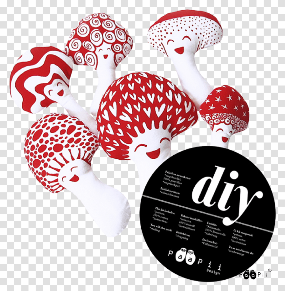 Diy Mushroom Family Red Paapii Bambi, Plant, Fungus, Agaric, Disk Transparent Png