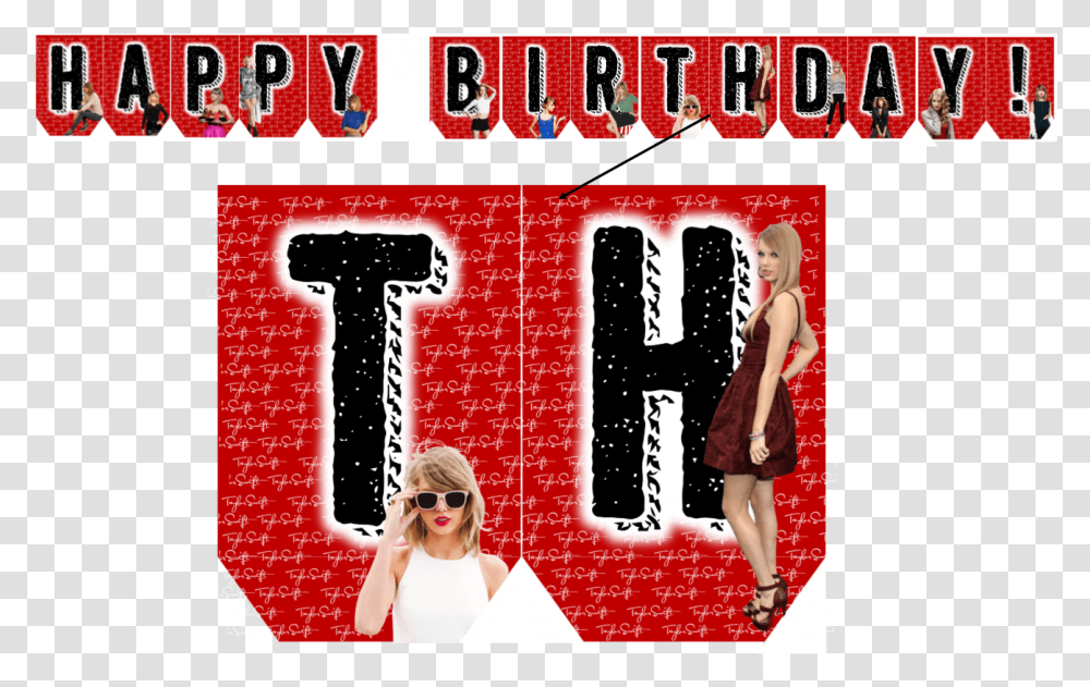 Diy Taylor Swift Party Games & Printables Flower Clock, Sunglasses, Poster, Advertisement, Person Transparent Png