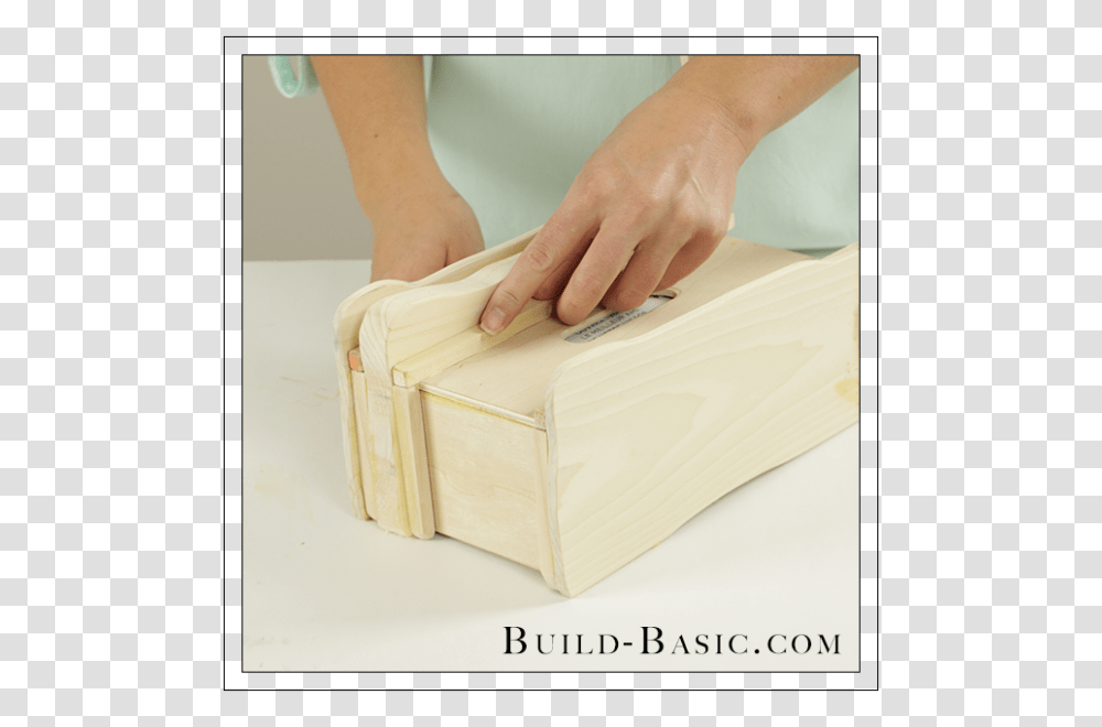 Diy Tissue Box Cover By Build Basic Diy Square Coaster Holder, Person, Human, Furniture, Bakery Transparent Png