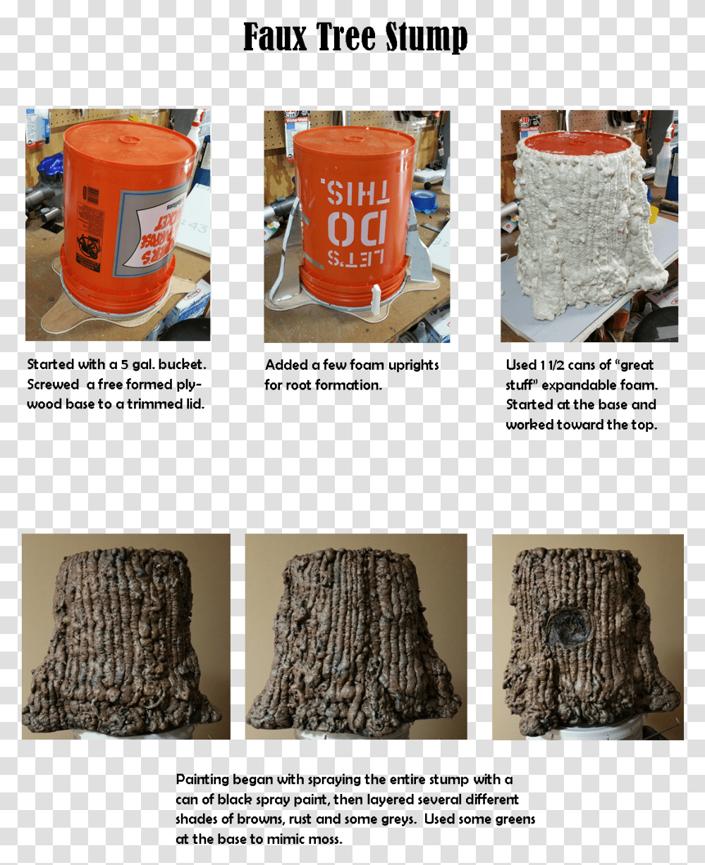 Diy Tree Stump Prop, Collage, Poster, Advertisement, Rug Transparent Png
