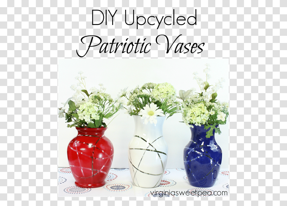Diy Upcycled Patriotic Vases Upcycled Vases, Jar, Pottery, Potted Plant, Ikebana Transparent Png