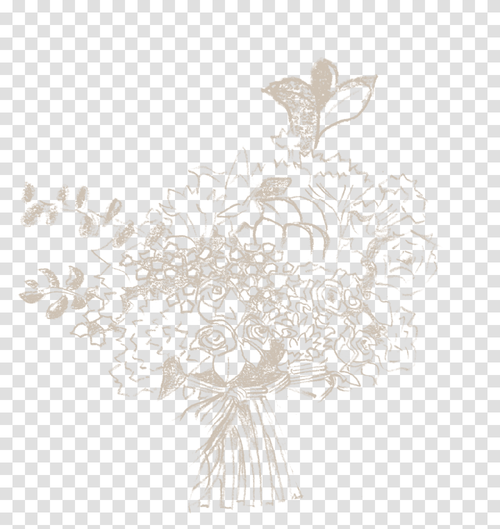 Diy Wedding Bouquet Sketch, Floral Design, Pattern Transparent Png