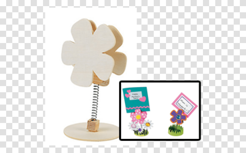 Diy Wood Flower Recipe Card Holders Floral Design, Tabletop, Furniture, Paper Transparent Png