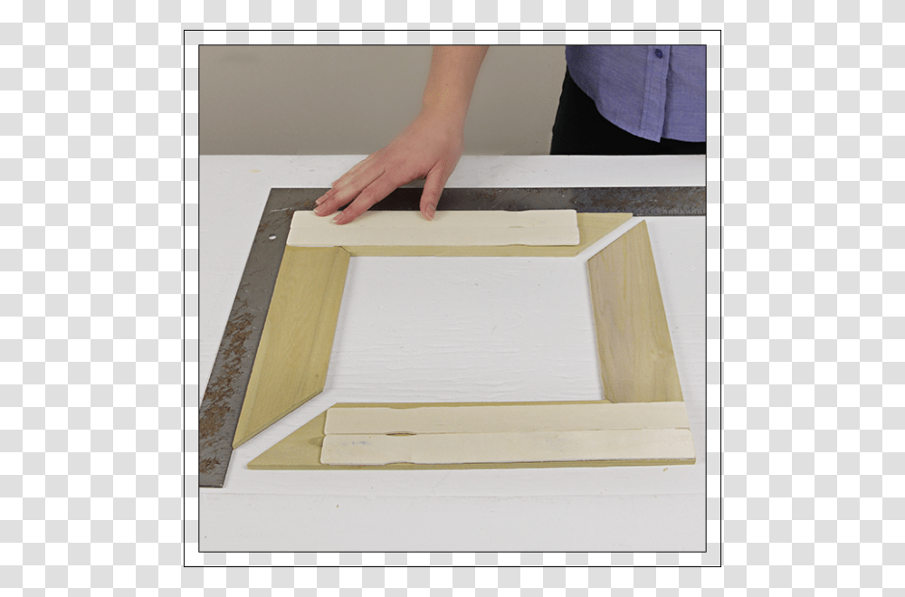 Diy Wood Picture Frame Step By Step, Plywood, Box, Tabletop, Furniture Transparent Png