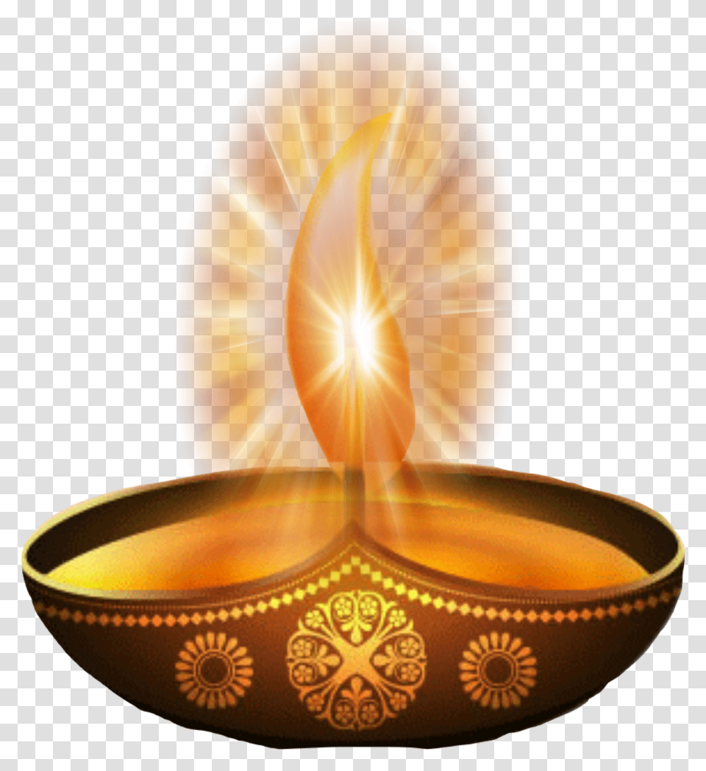 Diya Candle Jyoti Deepak By Sadna2018 Light Diwali Golden Diya Transparent Png