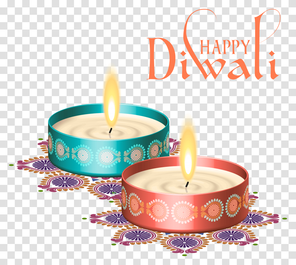 Diya Diwali Picture Happy Diwali 2018, Candle, Birthday Cake, Dessert, Food Transparent Png