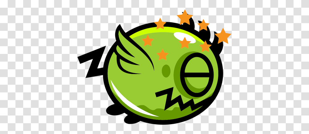 Dizzy Green Bird, Animal, Logo, Recycling Symbol Transparent Png
