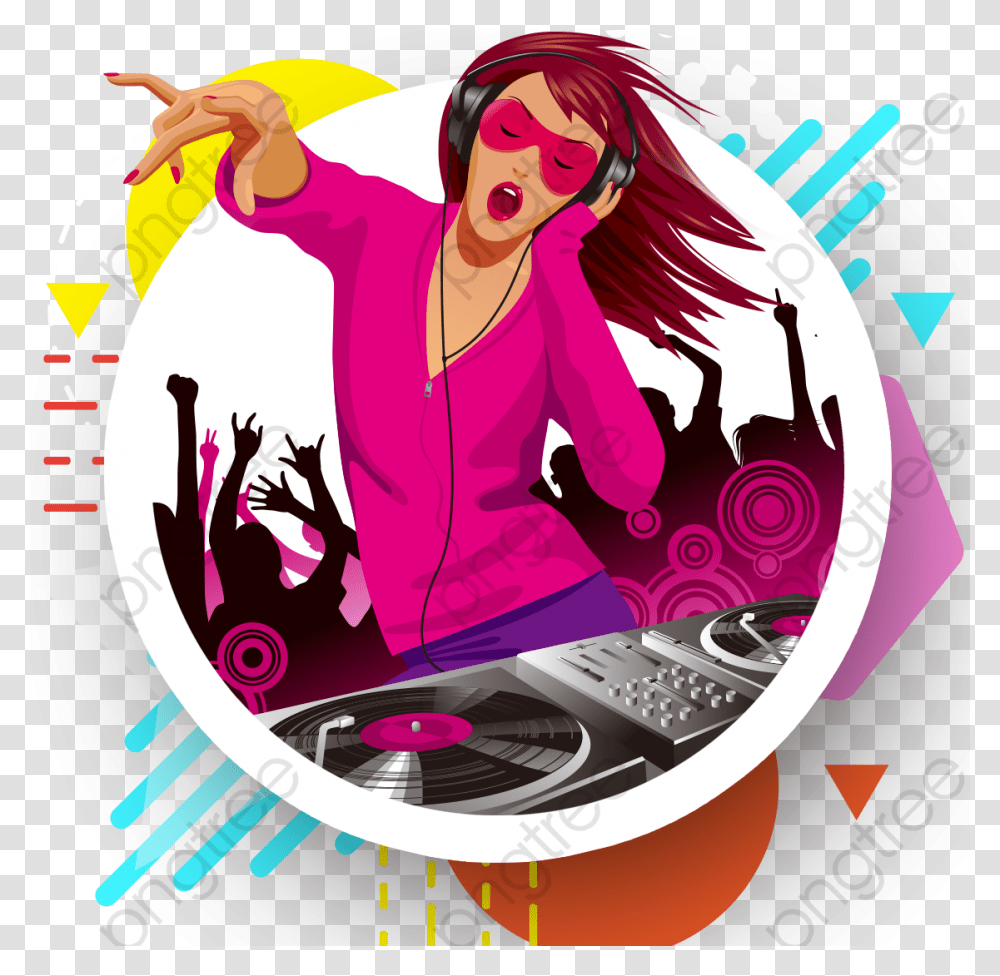 Dj Clipart Music Vector, Poster, Advertisement, Person Transparent Png