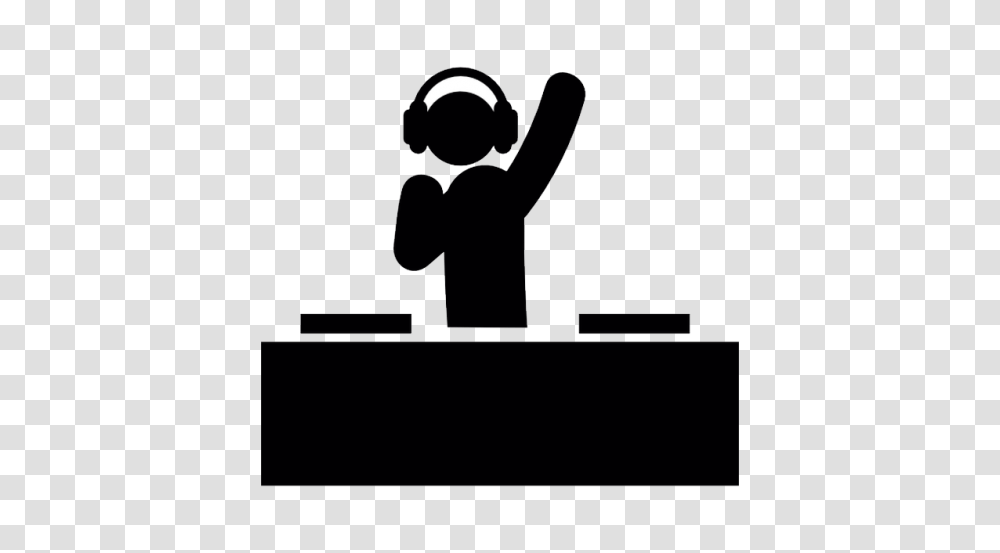 Dj Clipart, Person, Human, Silhouette, Stencil Transparent Png