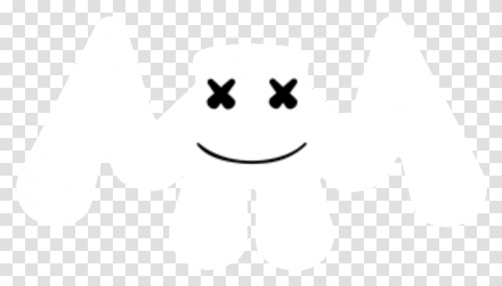 Dj Marshmello Clipart Black And White Marshmello Sign, Stencil, Clothing, Apparel, Cowboy Hat Transparent Png