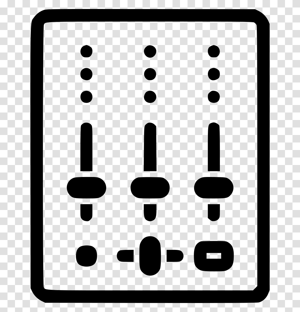 Dj Mixer Icon Free Download, Stencil, Number Transparent Png