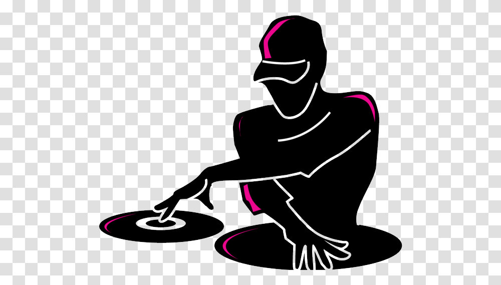 Dj, Person, Human, Kneeling, Curling Transparent Png