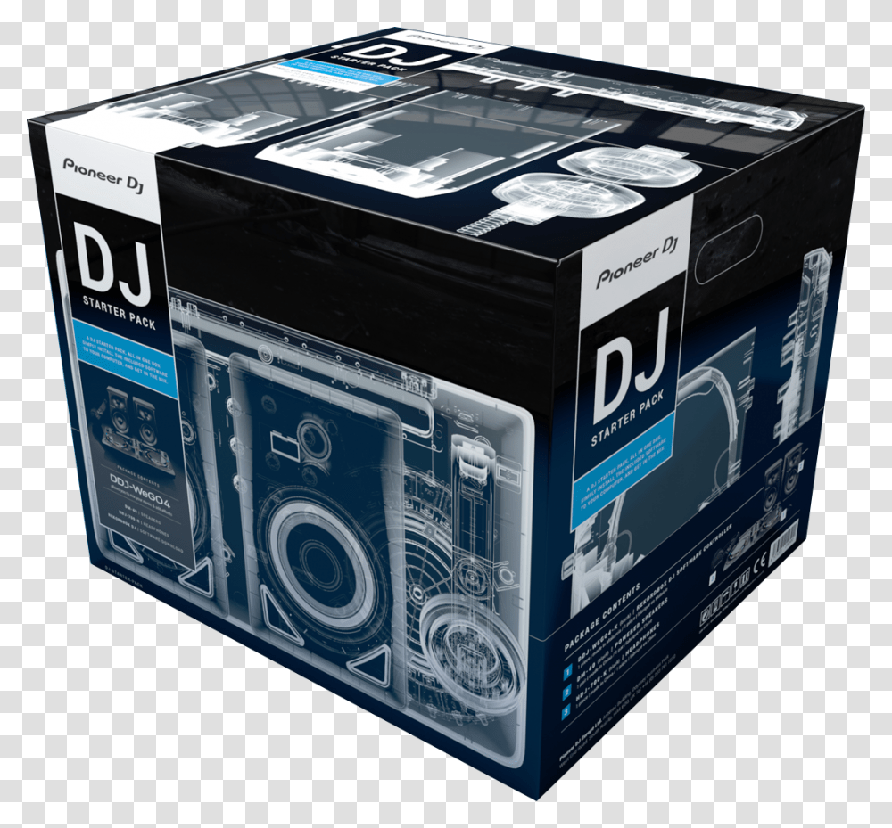 Dj Setup Pioneer Dj Starter Pack Price, Label, Box, Carton Transparent Png