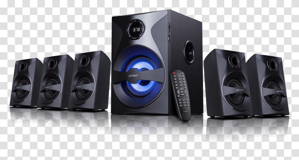 Dj Speakers Fampd 3800x 5.1 Speaker, Electronics, Audio Speaker, Stereo, Remote Control Transparent Png