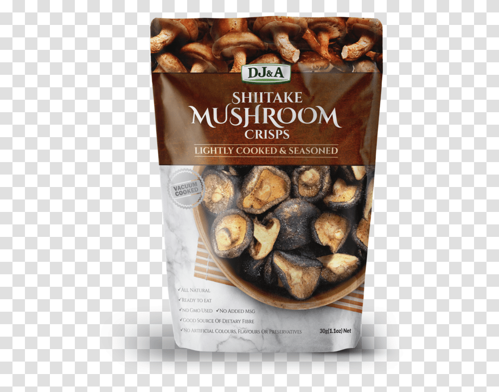 Djampa Shiitake Mushroom Crisps, Plant, Bread, Food, Nut Transparent Png