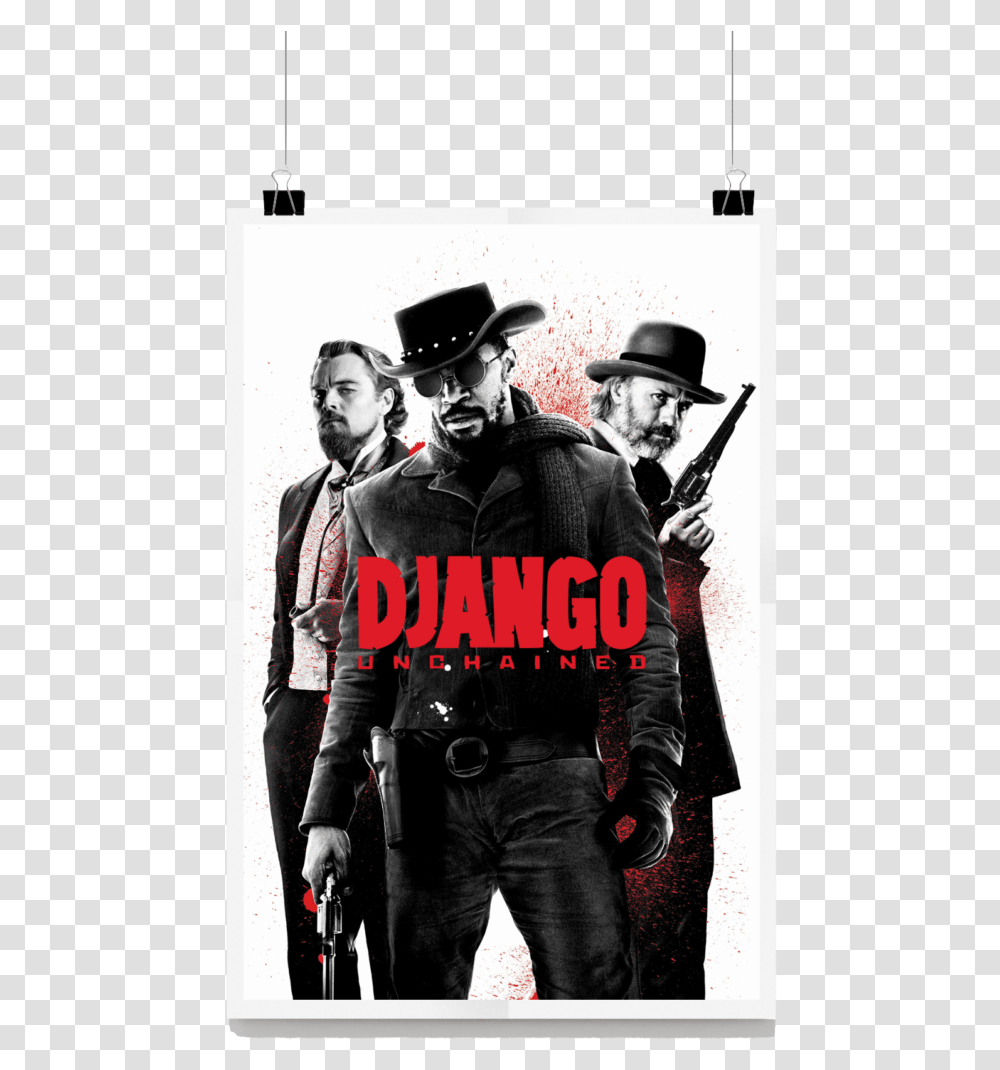 Django Unchained, Person, Hat, Poster Transparent Png
