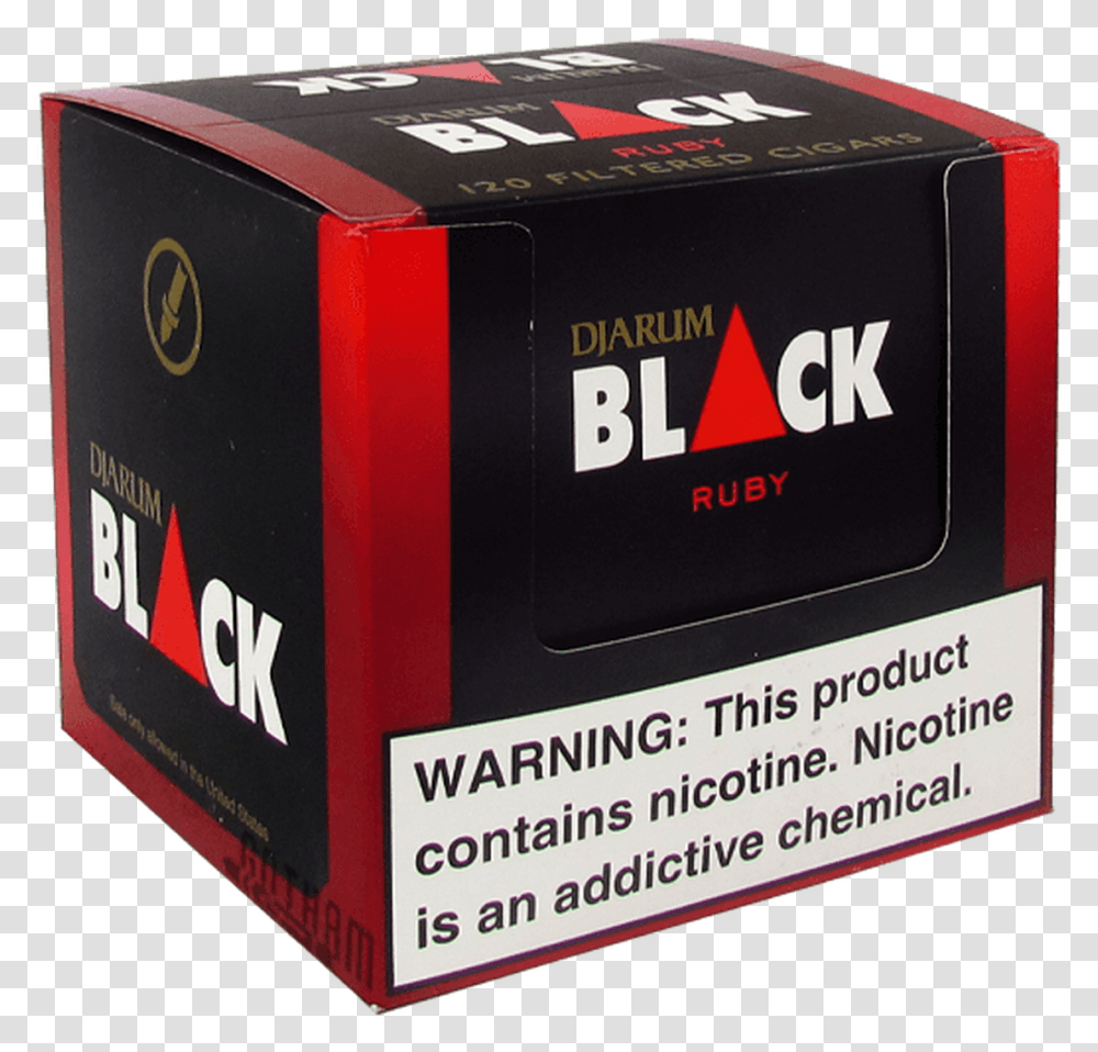 Djarum Filtered Clove Cigars Black Cherry Djarum Black, Box, Scoreboard, Wristwatch, Yarn Transparent Png