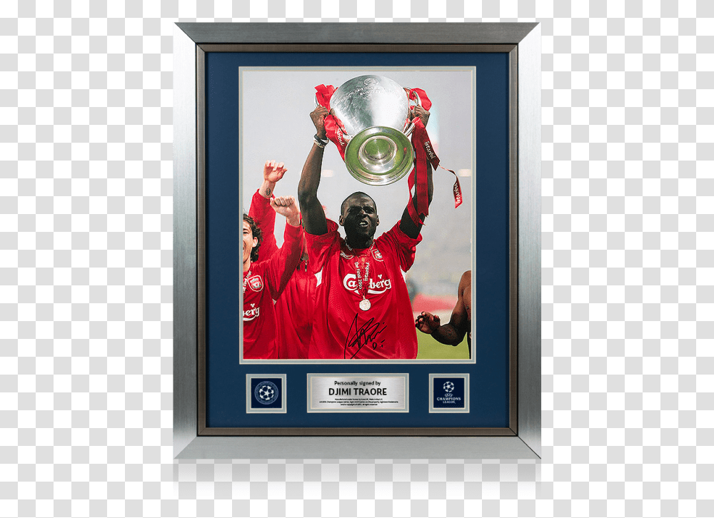Djimi Traore Champions League Medal, Person, Poster, Advertisement, Sphere Transparent Png