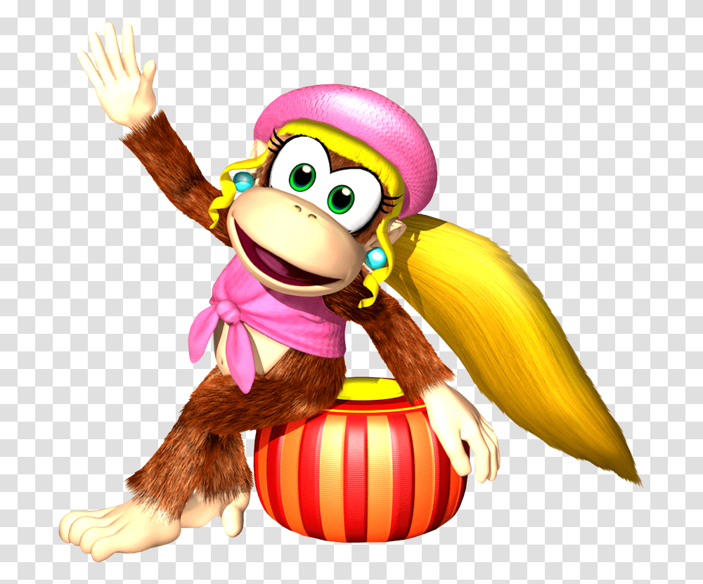 Dk Vine Donkey Kong Country Tropical Freeze Dixie Kong, Toy, Bird, Animal, Finger Transparent Png