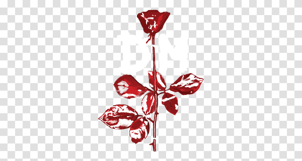 Dm Violator With Logo Throw Pillow Tattoo Depeche Mode Violator Rose, Plant, Flower, Blossom, Petal Transparent Png