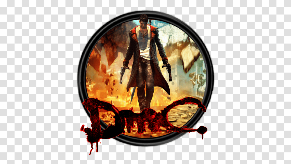 Dmc Dante Wallpapers Apps On Google Play Dmc Devil May Cry, Person, Fire, Flame, Poster Transparent Png