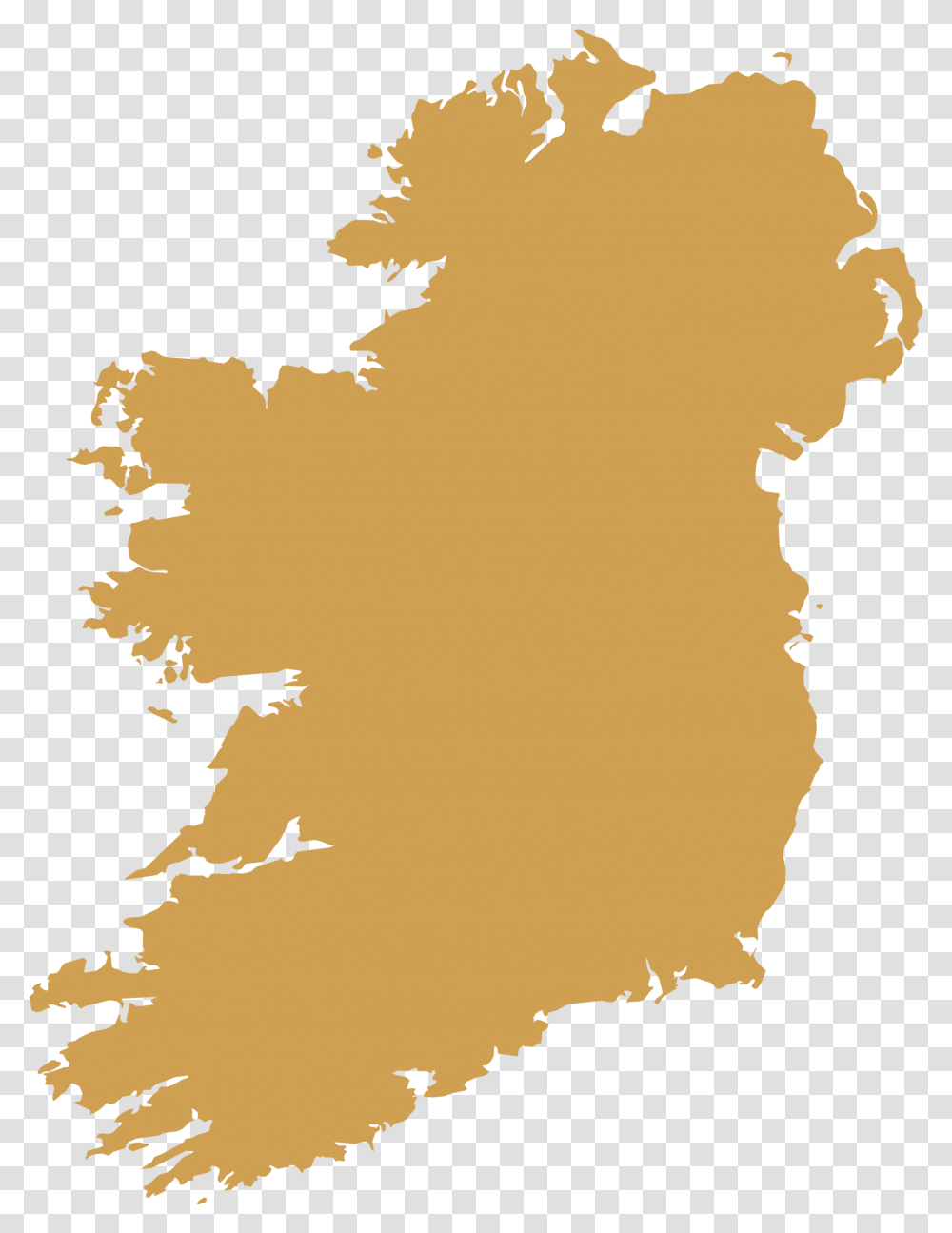 Dmc Ireland Map Republic Of Ireland Northern Ireland Map, Leaf, Plant, Silhouette, Tree Transparent Png