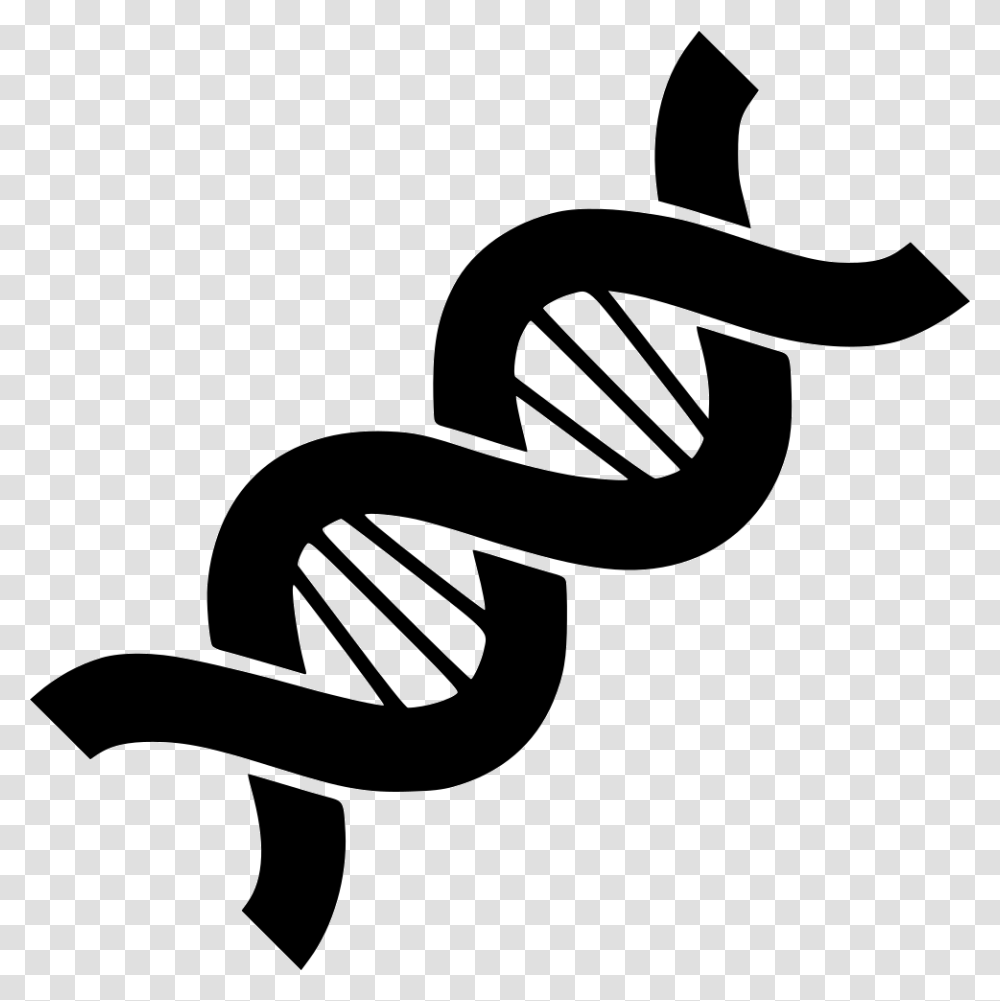 Dna Biology Structure Chain Helix Genetic Genetics Genome, Stencil Transparent Png