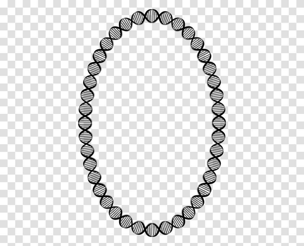 Dna Borders And Frames Nucleic Acid Double Helix Ellipse Necklace, Oval, Jewelry, Accessories, Accessory Transparent Png