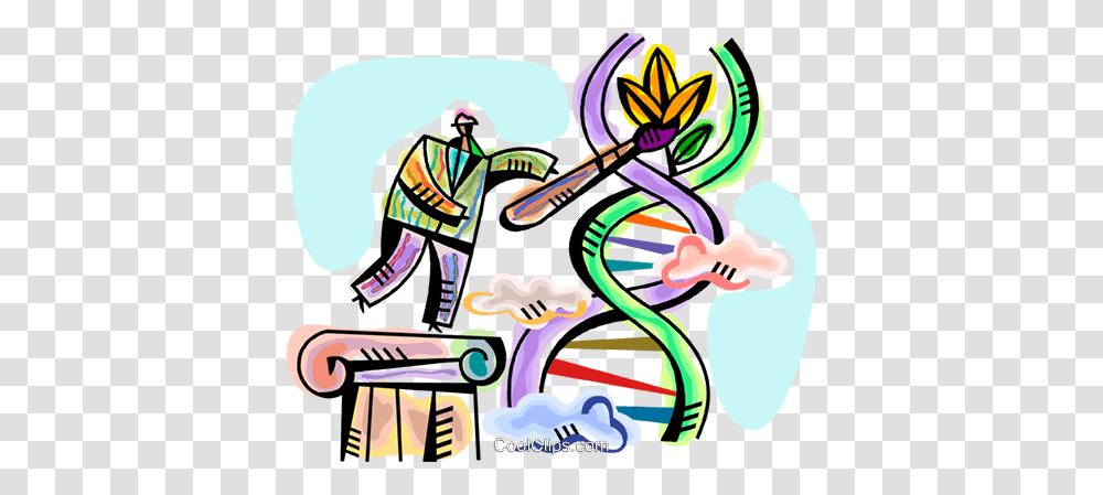 Dna Royalty Free Vector Clip Art Illustration, Leisure Activities, Poster, Advertisement, Modern Art Transparent Png