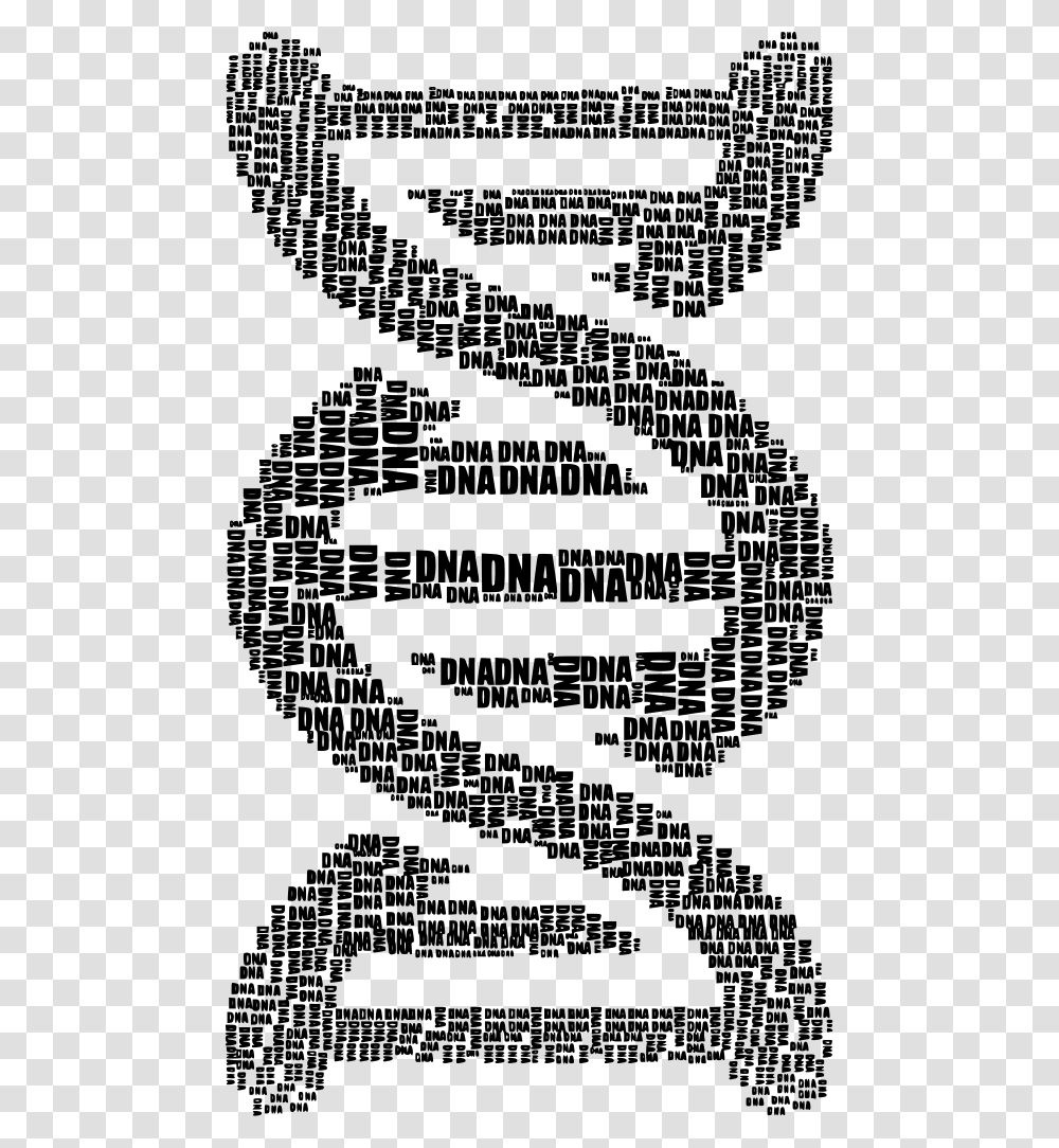 Dna Strand Word Cloud Typography Black Word Cloud Of Dna, Gray, World Of Warcraft Transparent Png