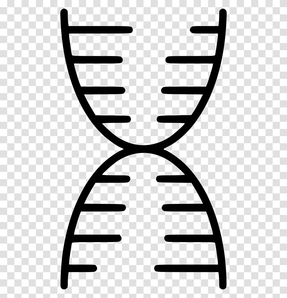 Dna Structure Clipart, Stencil, Hourglass, Chair, Furniture Transparent Png