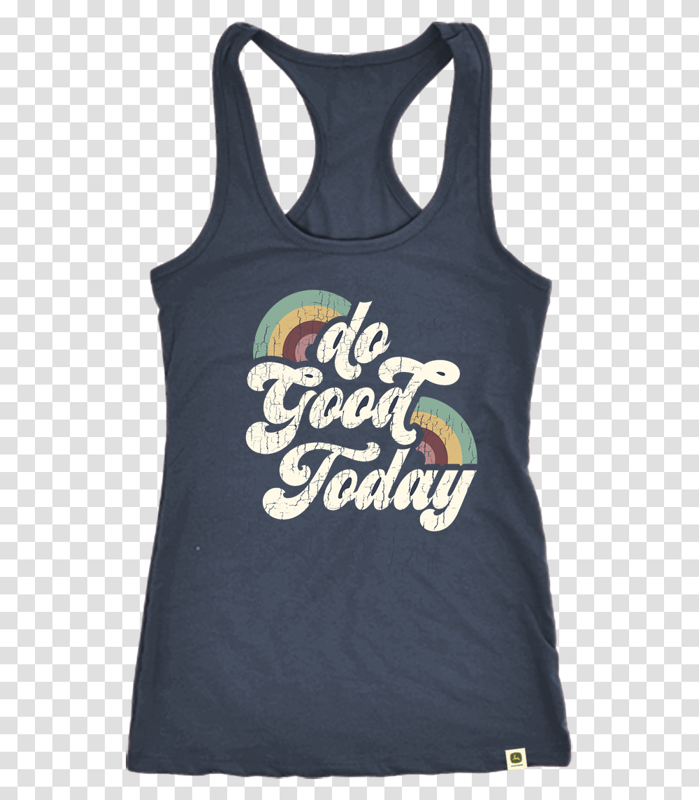 Do Good Today Rainbow Racerback Tank Top Navy Active Tank, Clothing, Apparel, T-Shirt Transparent Png