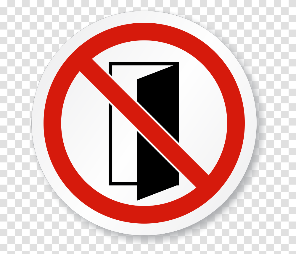 Do Not Closeopen Door Symbol Iso Prohibition Sign Sku Is, Road Sign, Stopsign Transparent Png