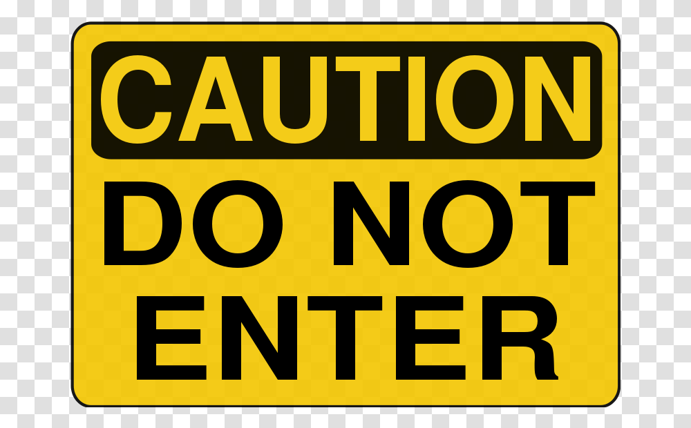 Do Not Enter Caution Do Not Enter, Number, Word Transparent Png