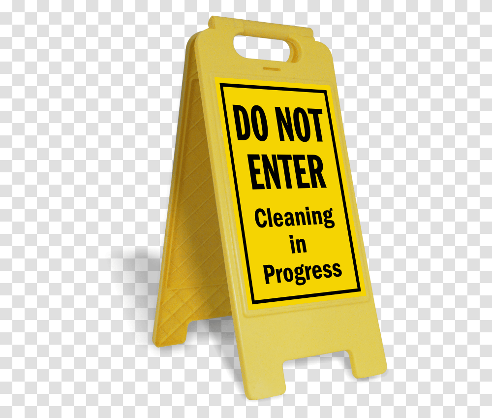Do Not Enter Cleaning In Progress Sign Slippery When Wet Sign Fence Gas Pump Transparent Png Pngset Com