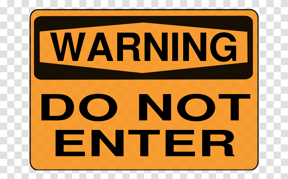 Do Not Enter Contoh Caution And Warning, Word, Label, Number Transparent Png